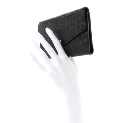 Louis Vuitton Empreinte Compact Curieuse Wallet Black 2 of 7