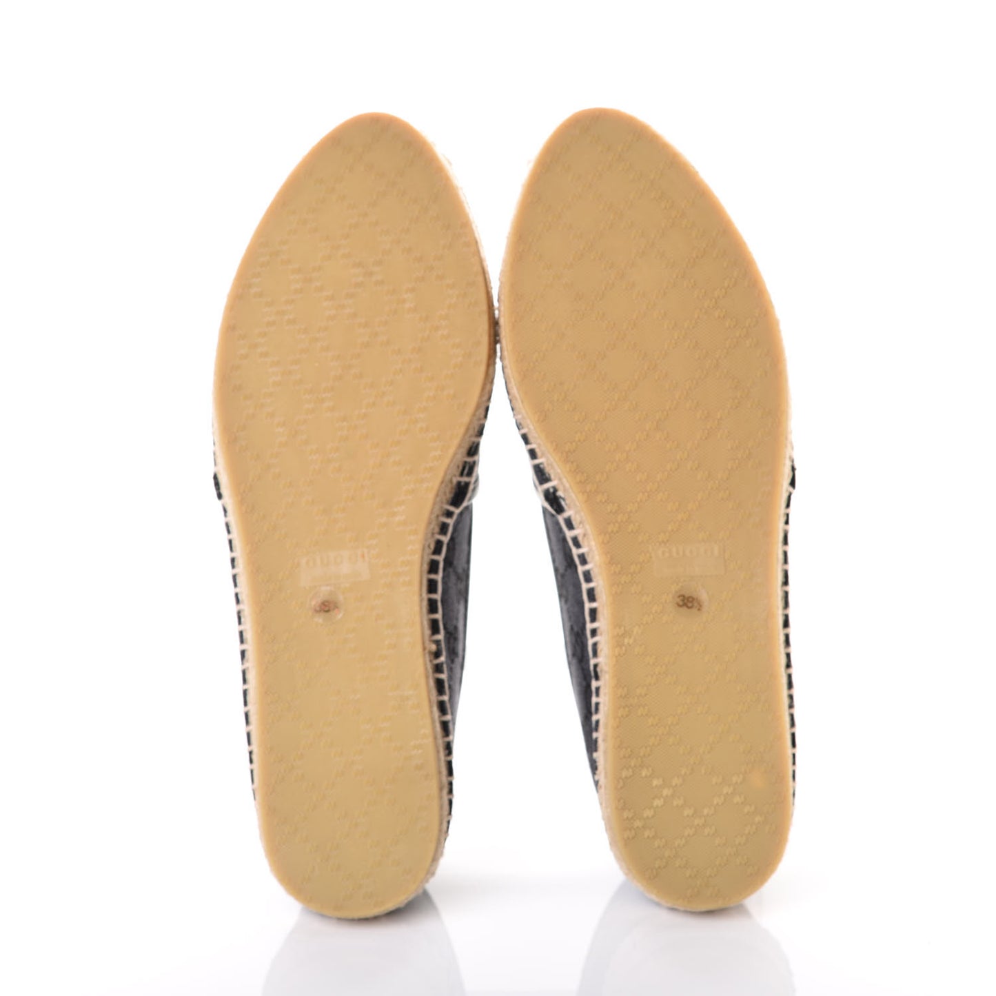 Monogram Espadrilles 38.5 Black