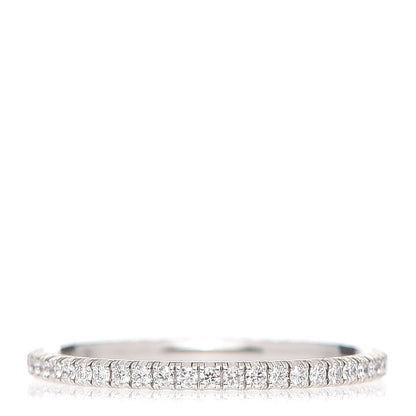 Cartier 18K White Gold Diamond 1.5mm Etincelle de Cartier Wedding Band Ring 52 6 3 of 5