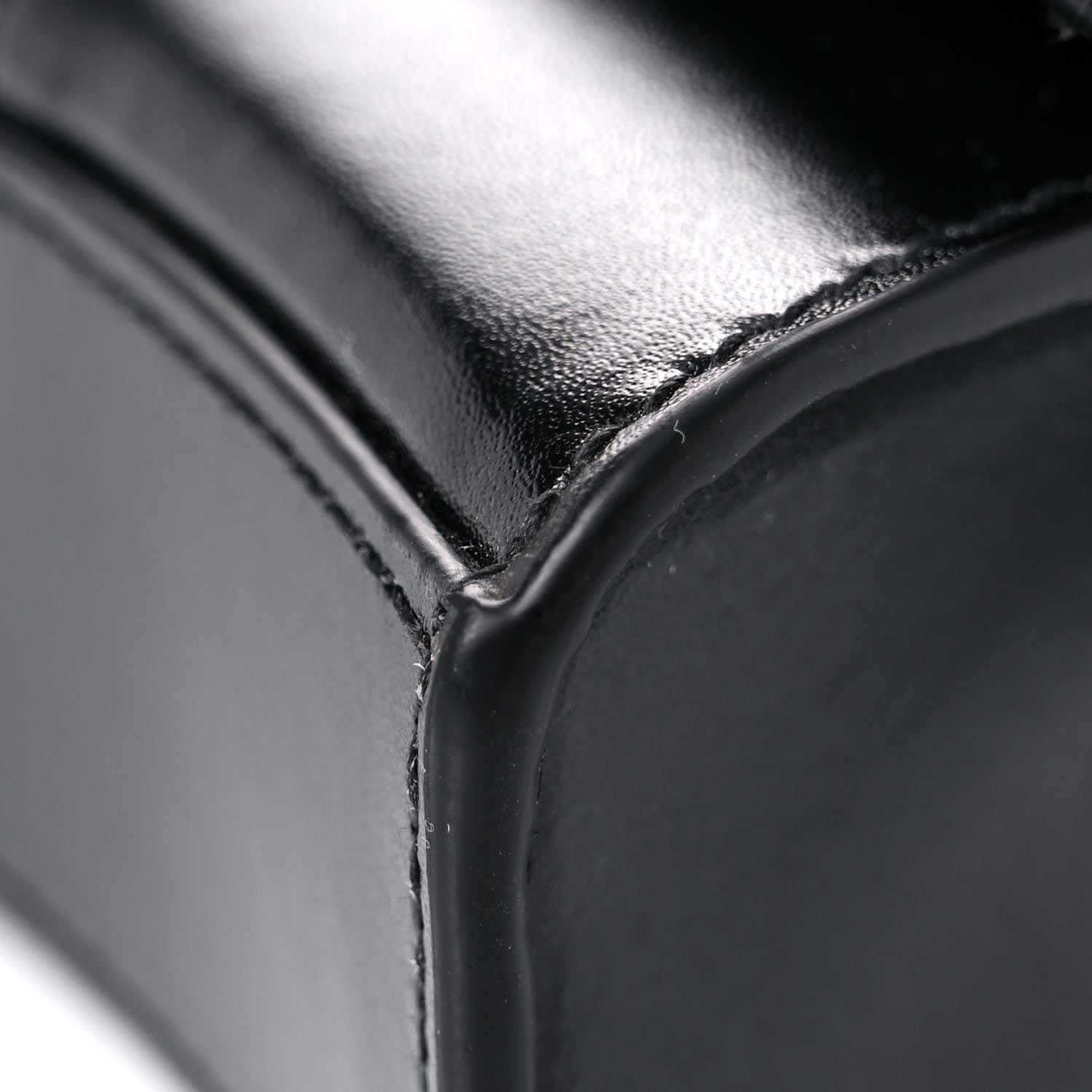 Balenciaga Shiny Box Calfskin Hourglass Chain Bag Black 8 of 14