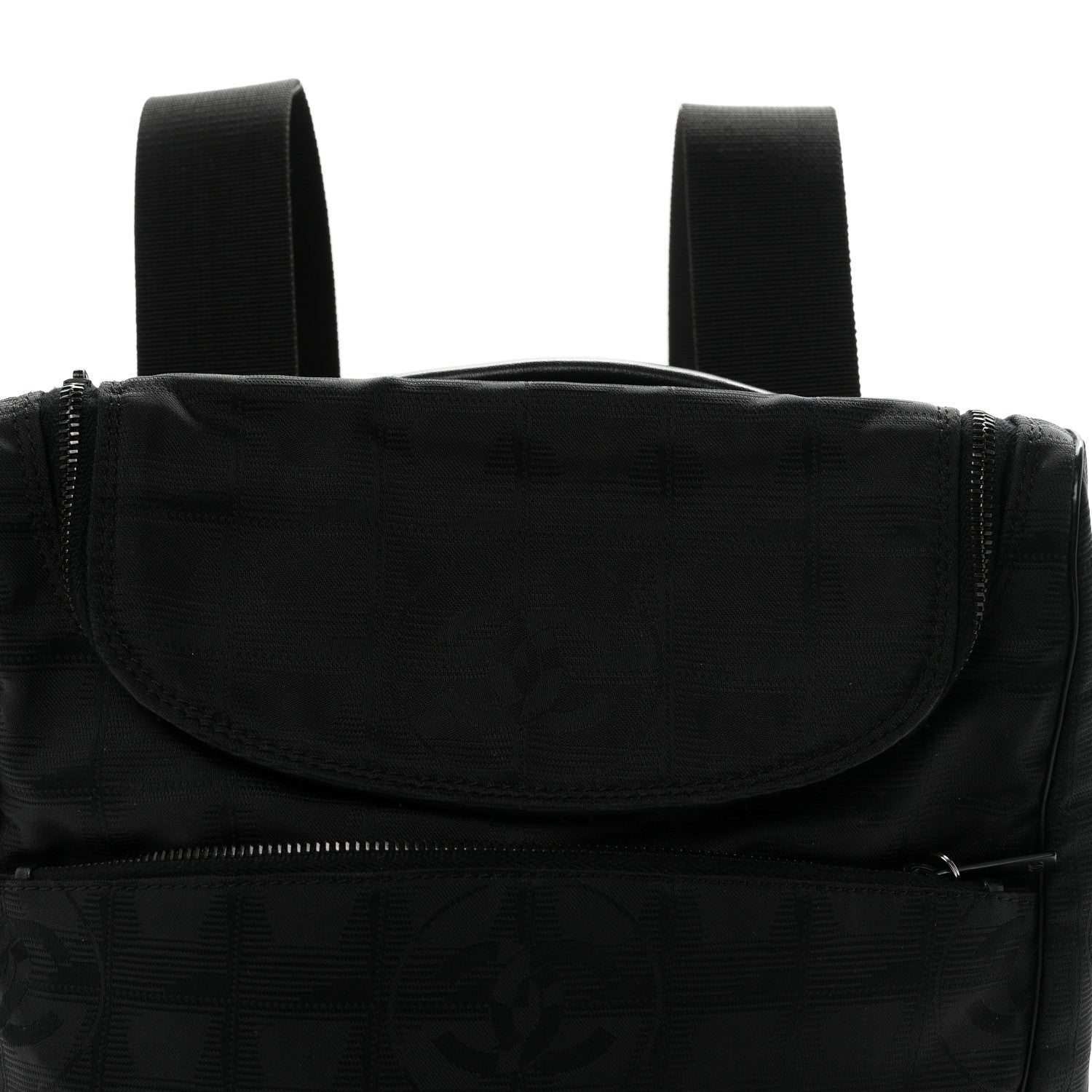Chanel Nylon Travel Backpack Black 7 of 9