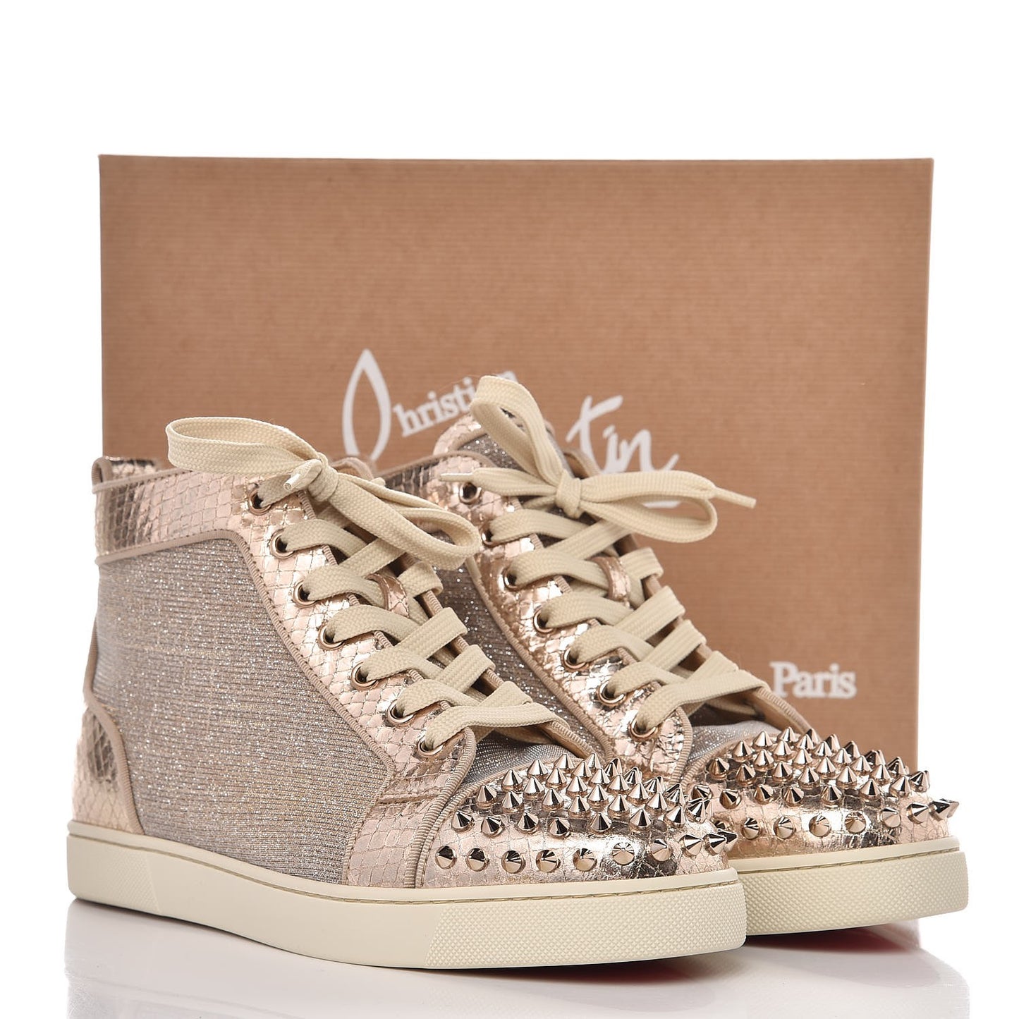 Lame Lou Spikes Flat Sneakers 39.5 gold