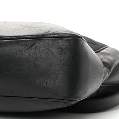 Chanel Satin Lambskin Quilted Shopping Tote Black 10 of 11