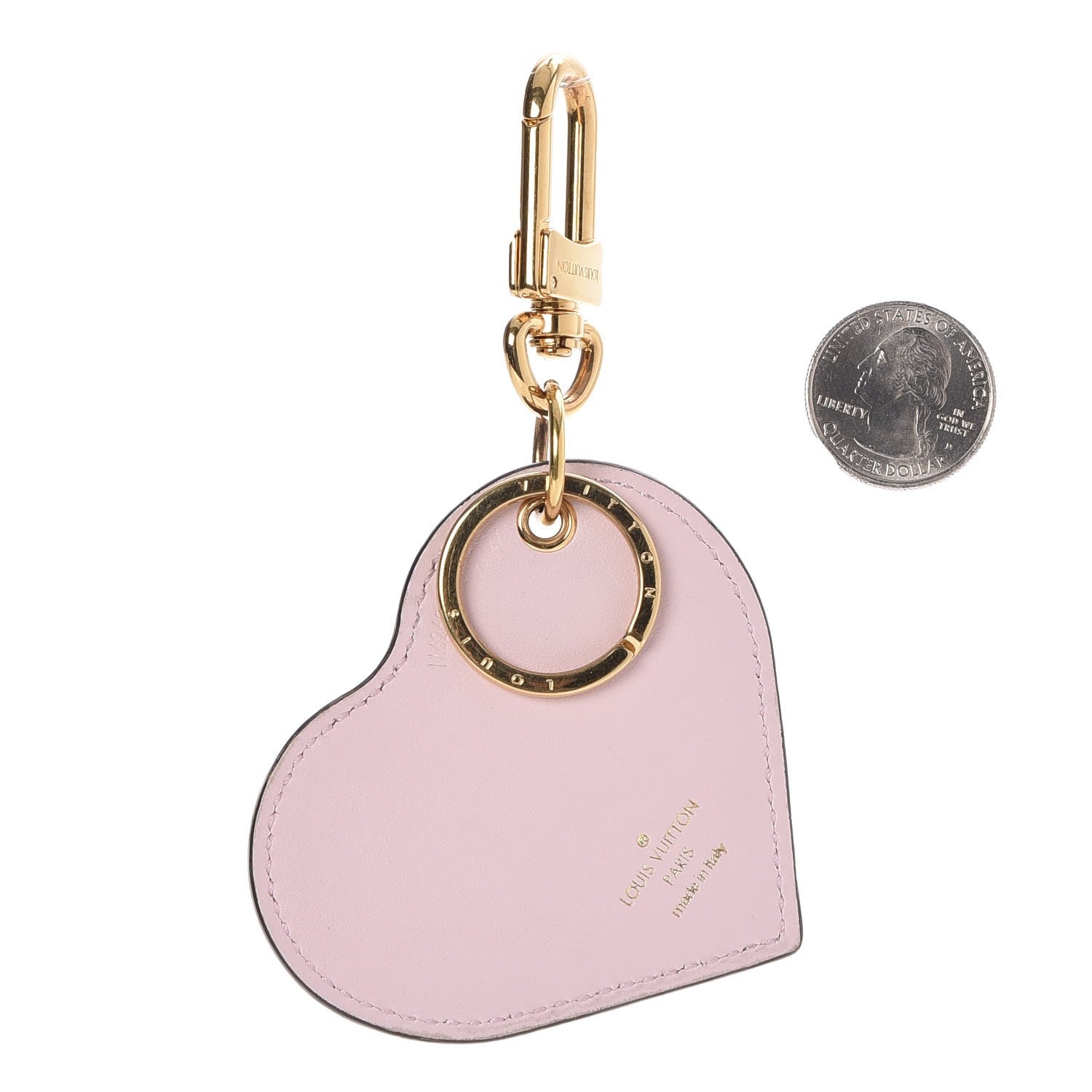 Louis Vuitton Vernis Degrade Heart Bag Charm Pink 2 of 7