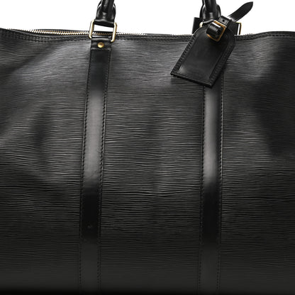 Louis Vuitton Epi Keepall 55 Black 8 of 20