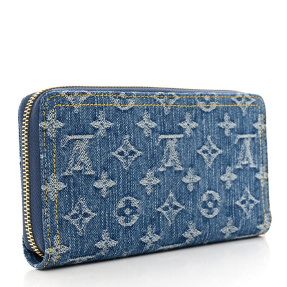 Louis Vuitton Monogram Denim Zippy Wallet NM Blue 3 of 6