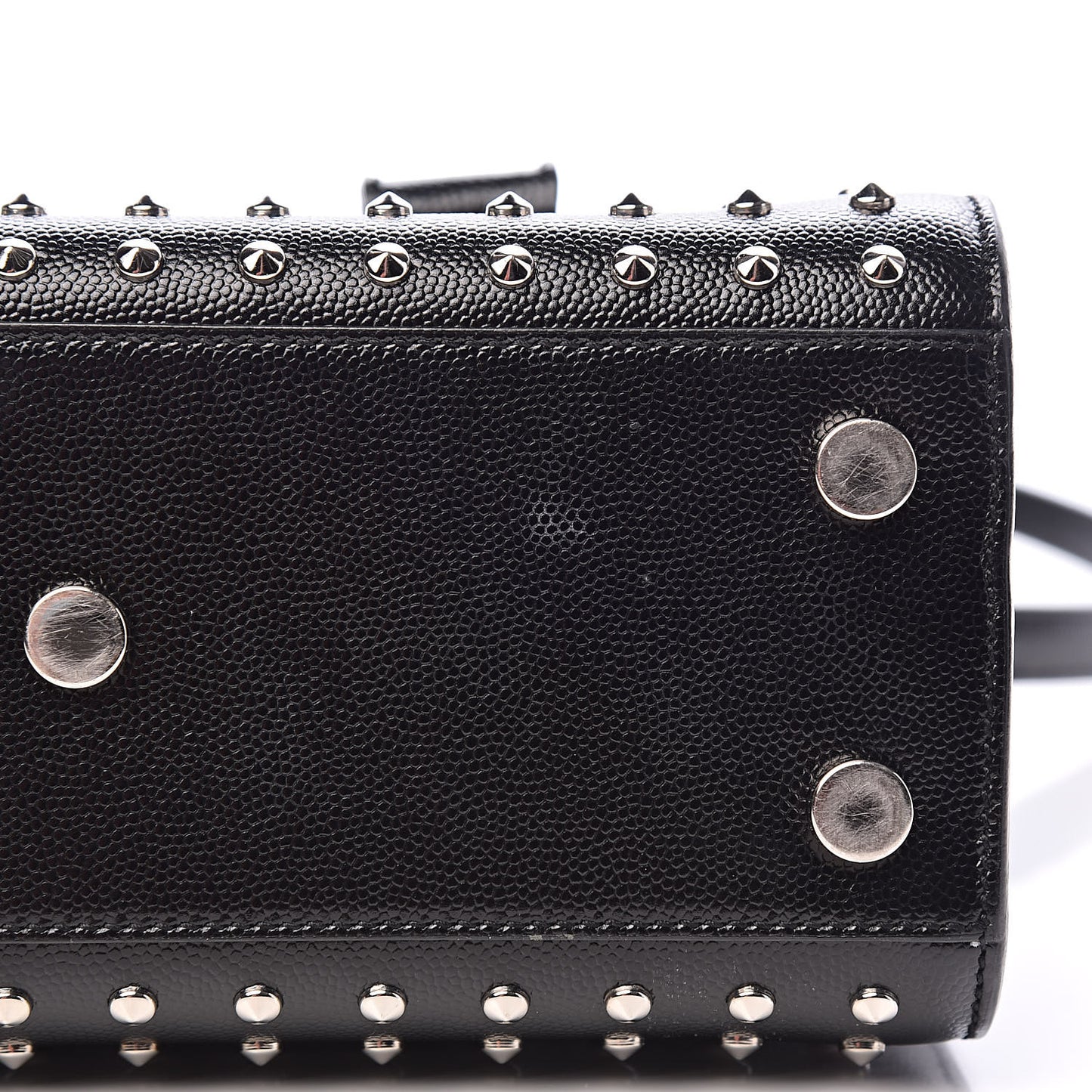 Calfskin Studded Nano Sac De Jour Black