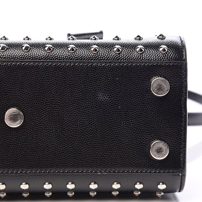 Saint Laurent Calfskin Studded Nano Sac De Jour Black 11 of 15
