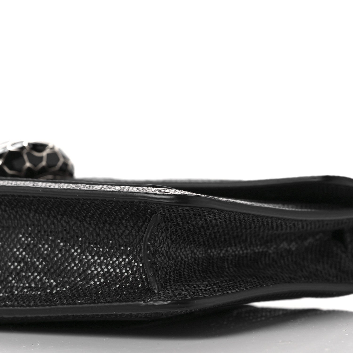 Bulgari Karung Serpenti Forever Chain Wallet Black 8 of 8
