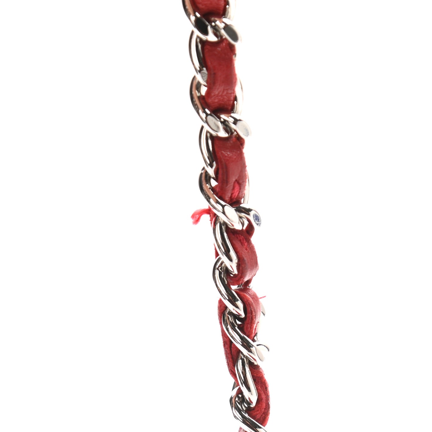 Lambskin Quilted Wallet On Chain WOC Red