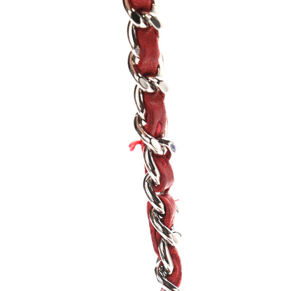 Chanel Lambskin Quilted Wallet On Chain WOC Red 14 of 14