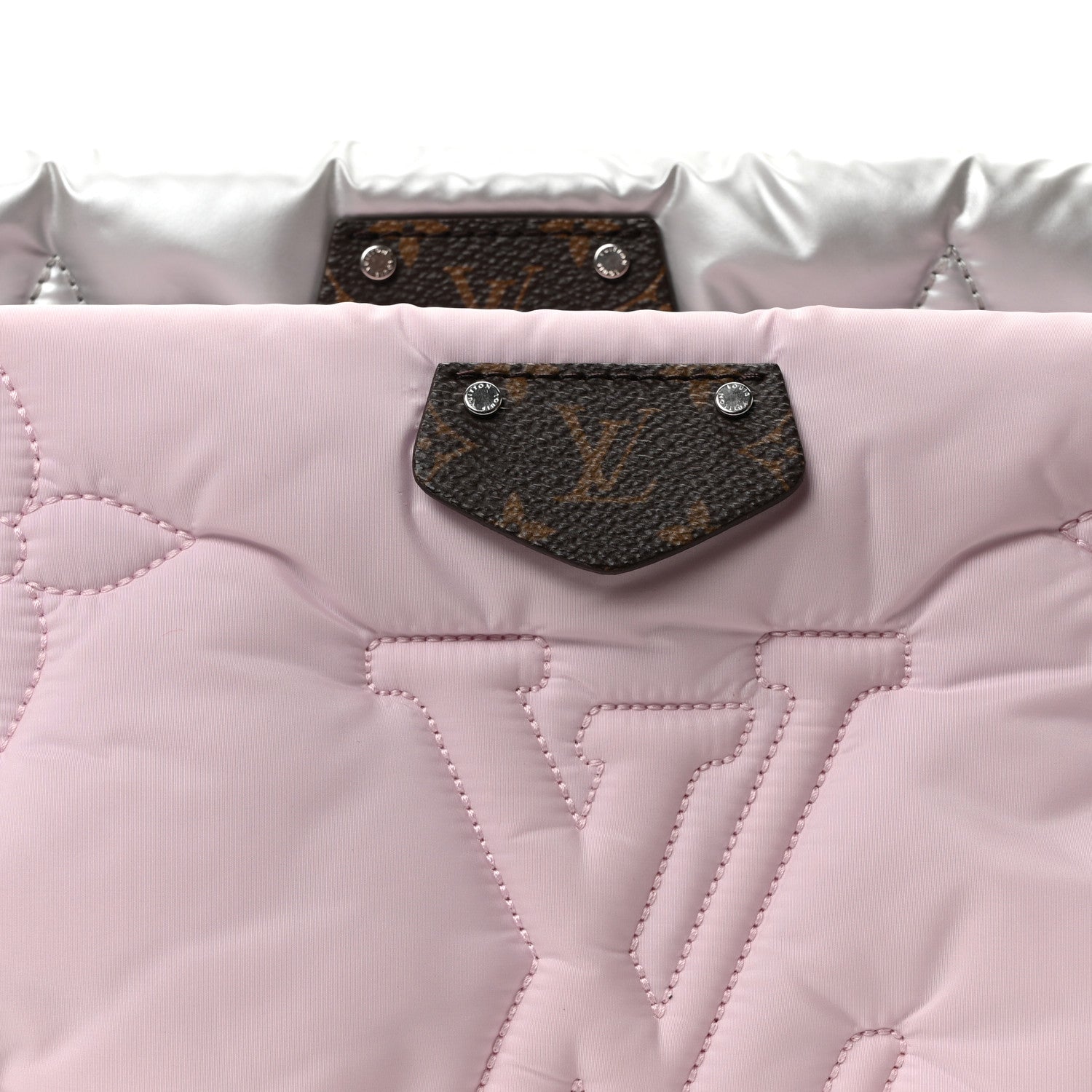 Louis Vuitton Econyl Monogram Pillow Maxi Multi Pochette Accessories Silver Pale Pink 7 of 9