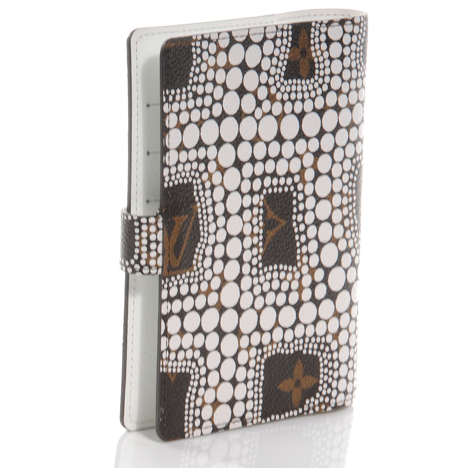 Louis Vuitton Monogram Kusama Town Small Ring Agenda White 3 of 7