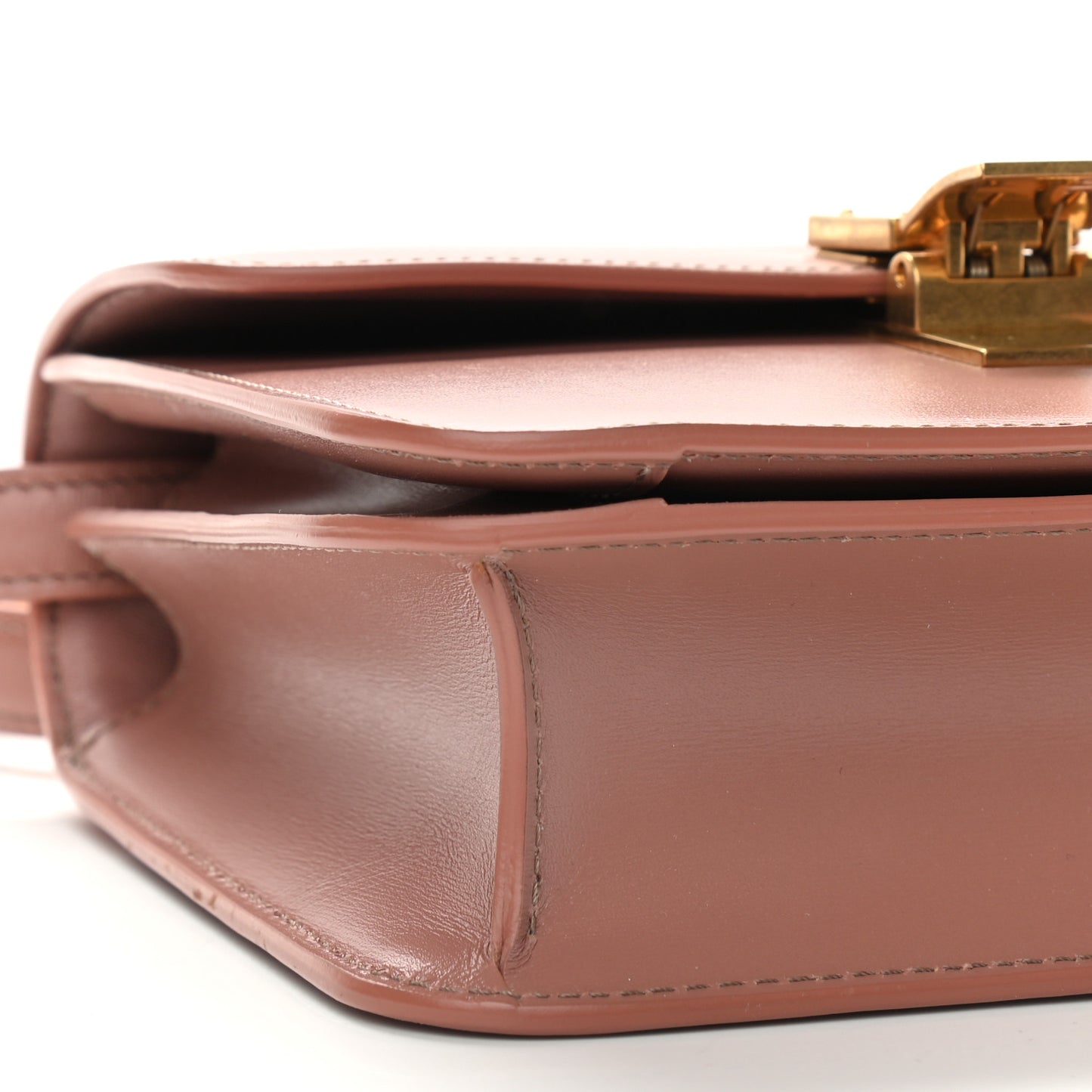 Box Calfskin Teen Classic Box Flap Bag Antique Rose