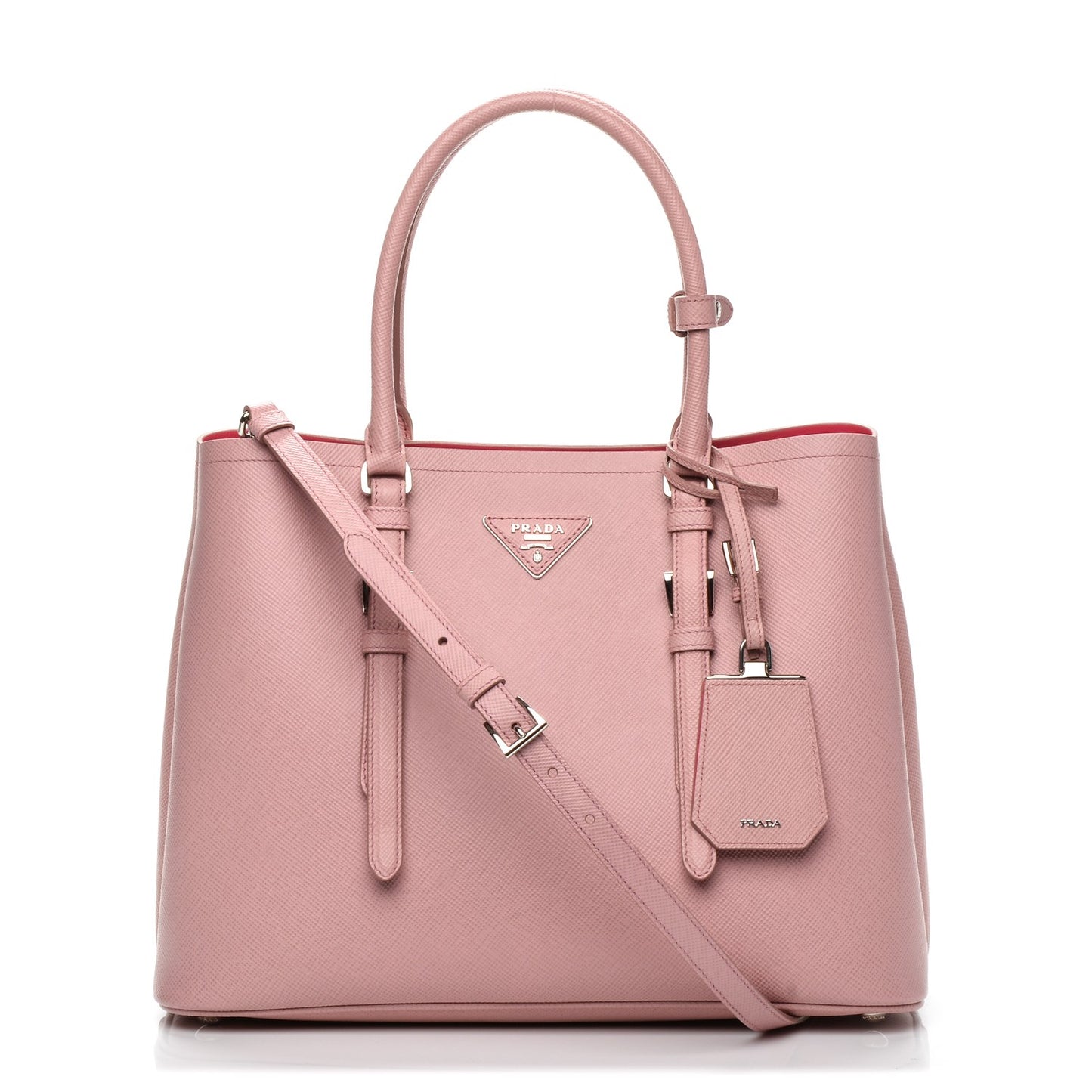 Saffiano Cuir Small Double Handle Tote Pesco