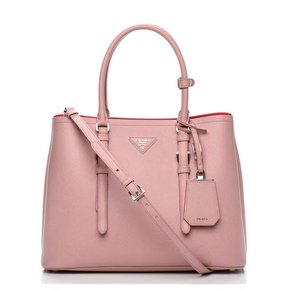 Prada Saffiano Cuir Small Double Handle Tote Pesco 1 of 6