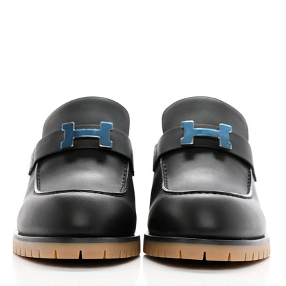 Hermes Calfskin Womens Flore 60 Mules 40 Black 2 of 10