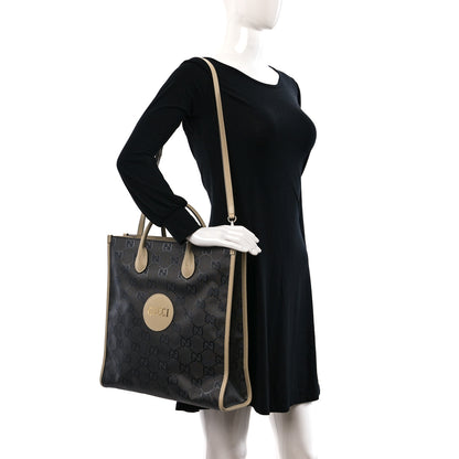 Gucci Econyl Nylon Monogram Off The Grid Long Tote Bag Graphite Grey New Plaster 2 of 9