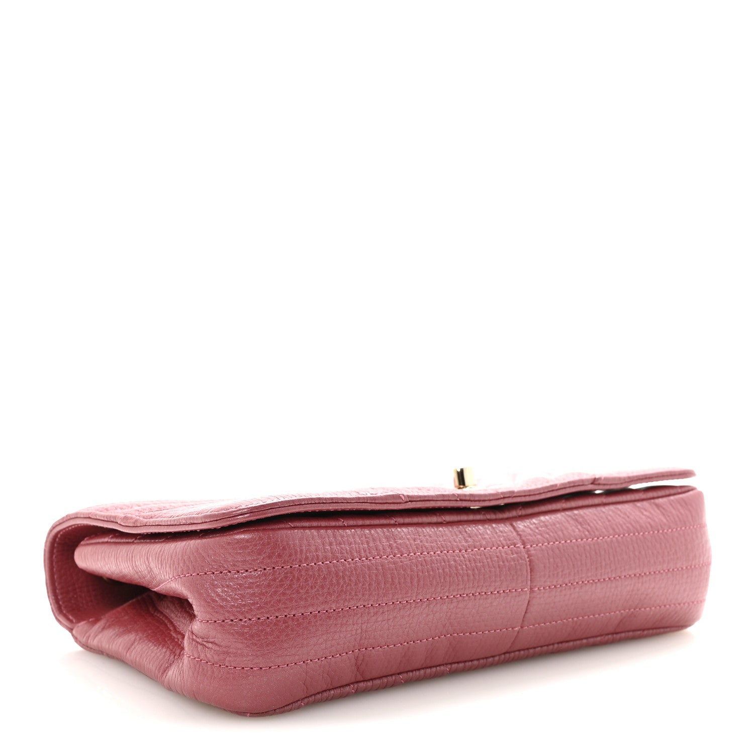 Chanel Metallic Calfskin Chevron Quilted Small Statement Flap Pink 4 of 10