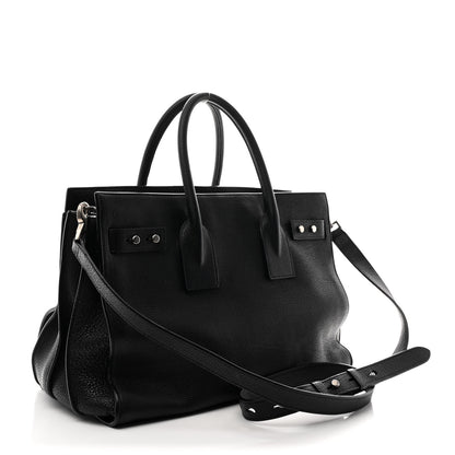 Saint Laurent Grained Calfskin Small Supple Sac De Jour Black 3 of 10