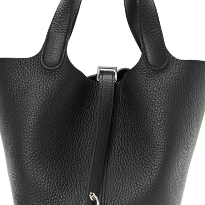 Hermes Taurillon Clemence Picotin Lock 18 PM Black 7 of 12