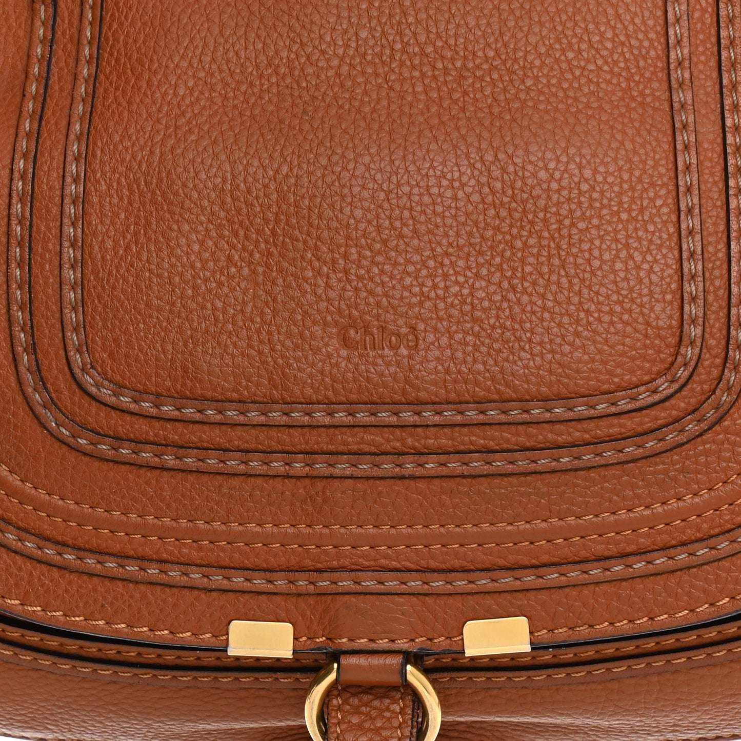 Calfskin Medium Marcie Satchel Tan