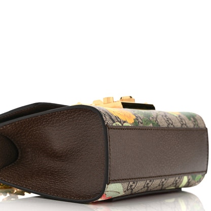 Gucci GG Supreme Monogram Tian Small Padlock Shoulder Bag Beige Multicolor New Acero 10 of 11
