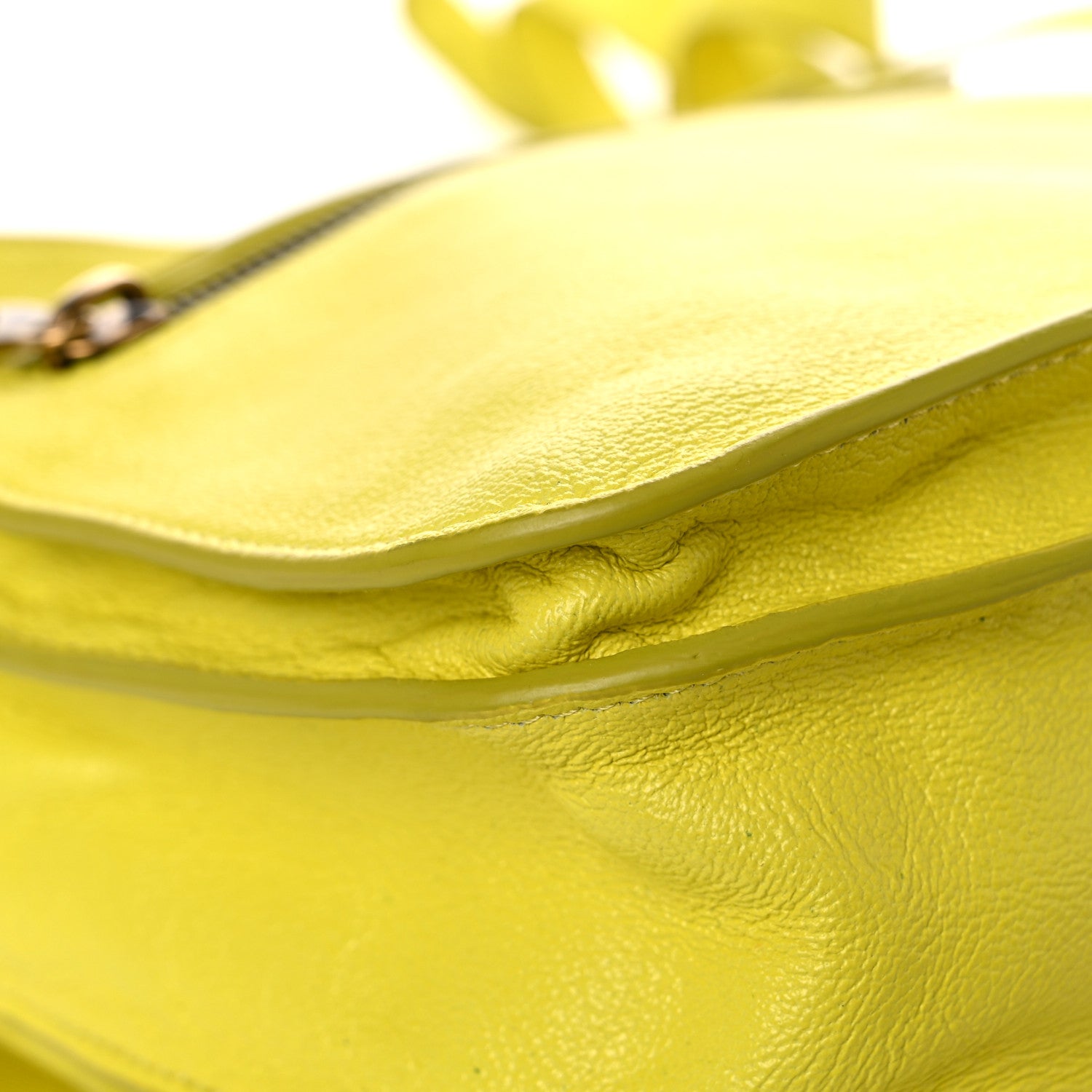 Proenza Schouler Lambskin PS1 Pouch Messenger Lemon 7 of 20
