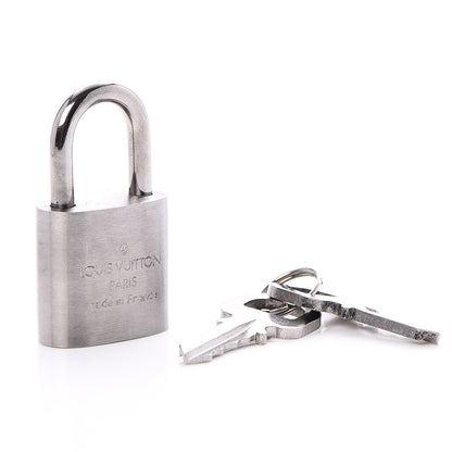 Louis Vuitton Brushed Titanium Lock and Key Set 3 of 4