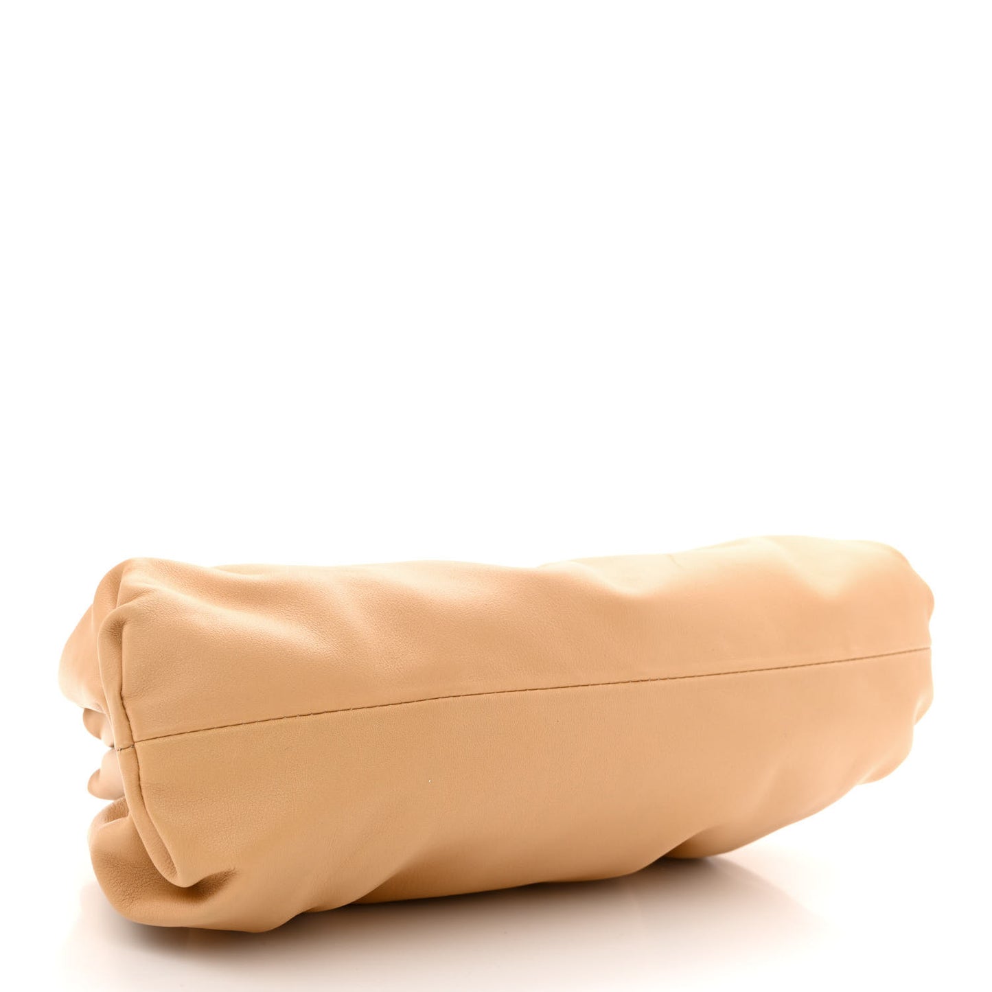 Smooth Butter Calf The Pouch Oversized Clutch Biscotto