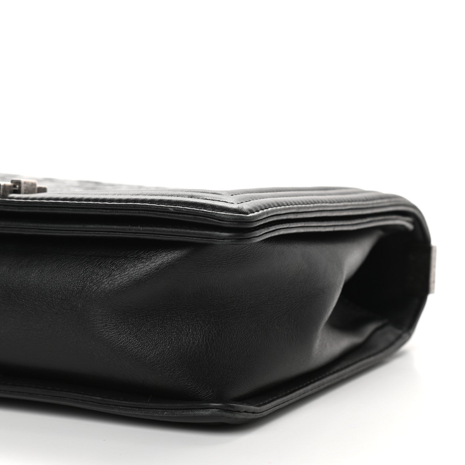 Chanel Calfskin Embossed New Medium Cordoba Boy Flap Black 9 of 9