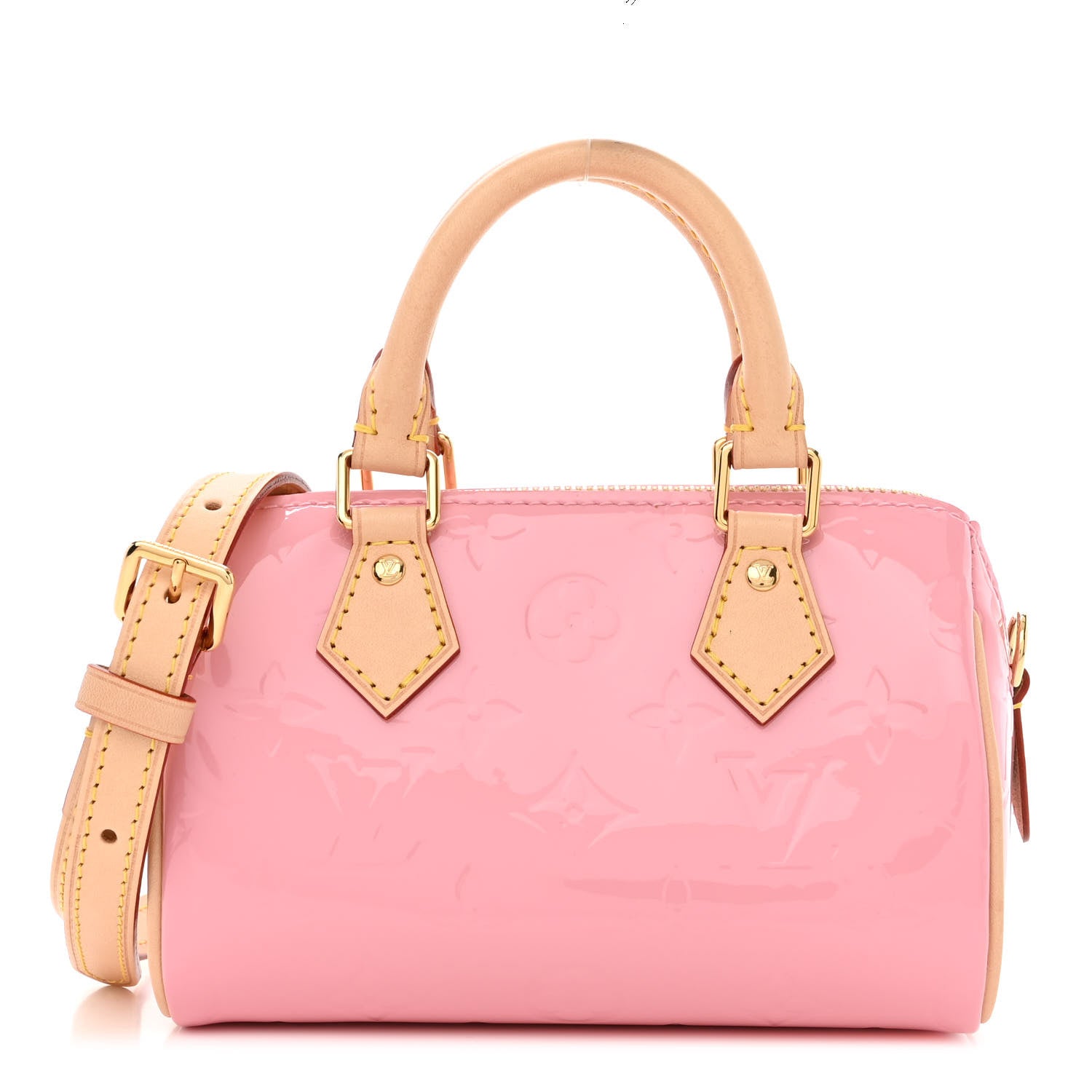 Louis Vuitton Vernis Monogram Nano Speedy Mochi Pink 1 of 10