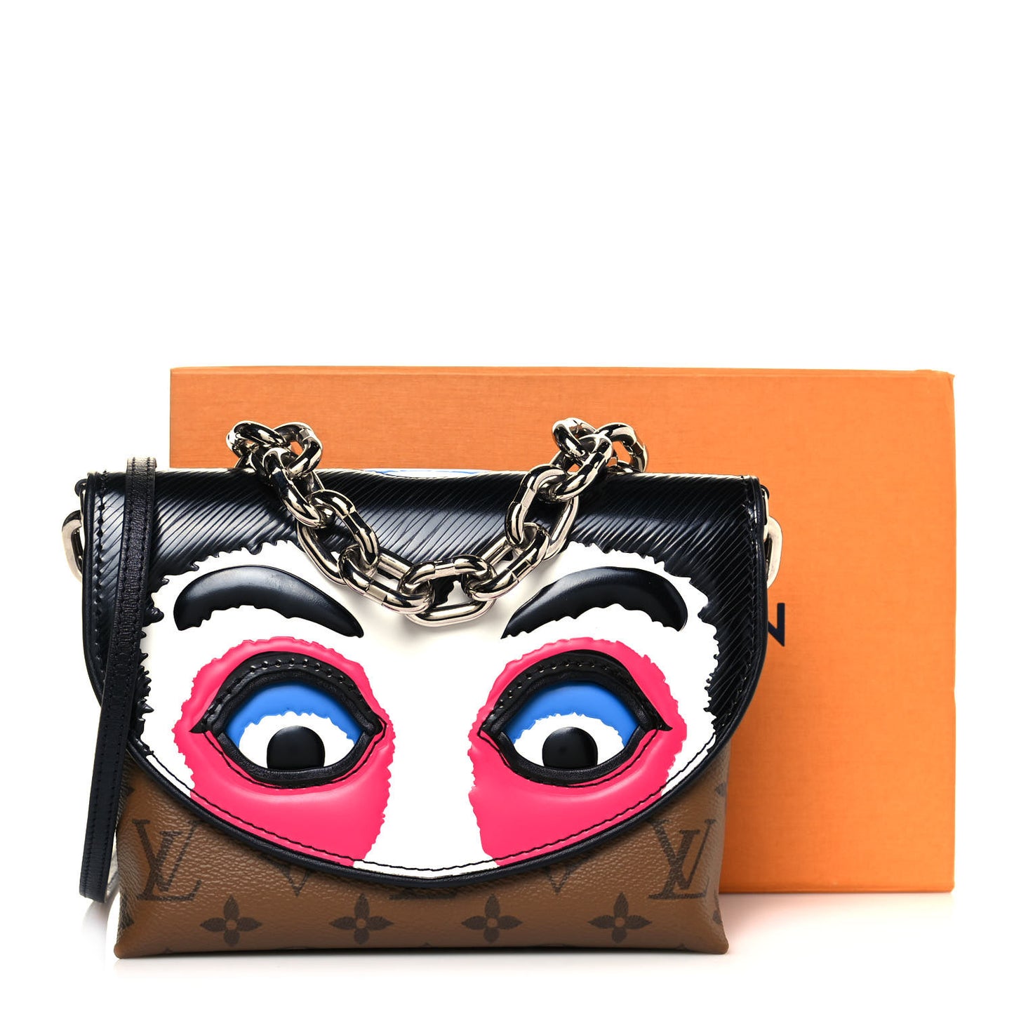 Reverse Monogram Kabuki Pochette Black