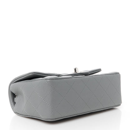 Chanel Caviar Quilted Mini Rectangular Flap Grey 4 of 12