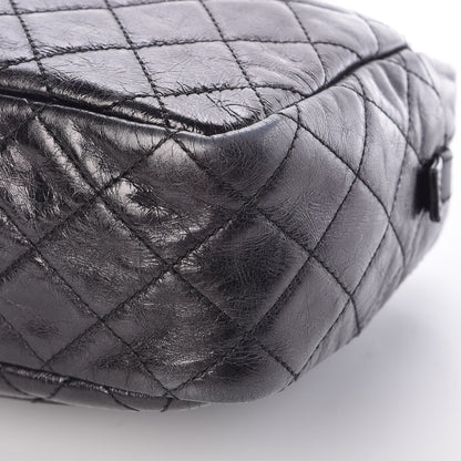 Chanel Metallic Aged Calfskin Quilted Medium Reissue Camera Case Black 9 of 9