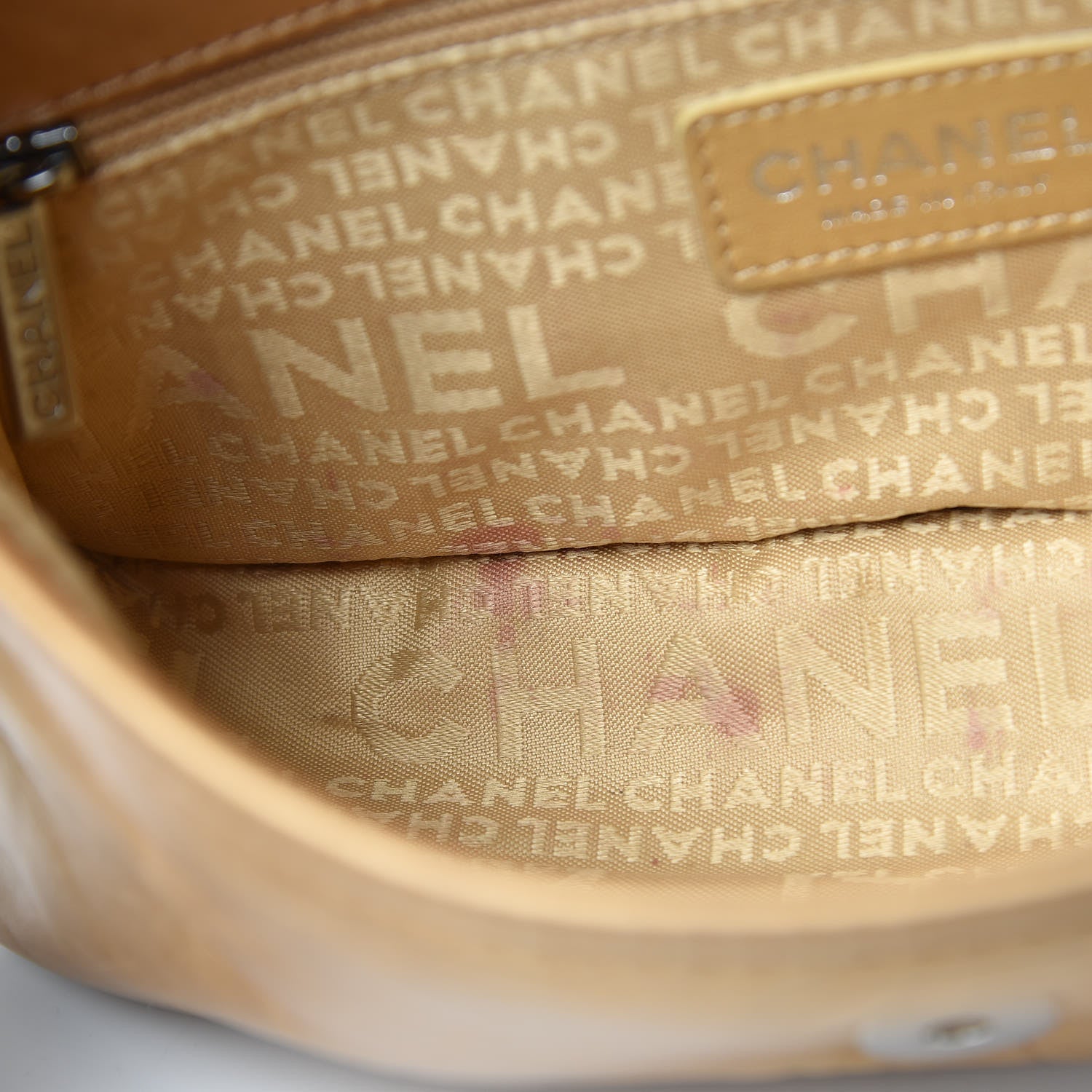 Chanel Aged Calfskin Quilted Vintage Ligne Messenger Flap Gold 11 of 11