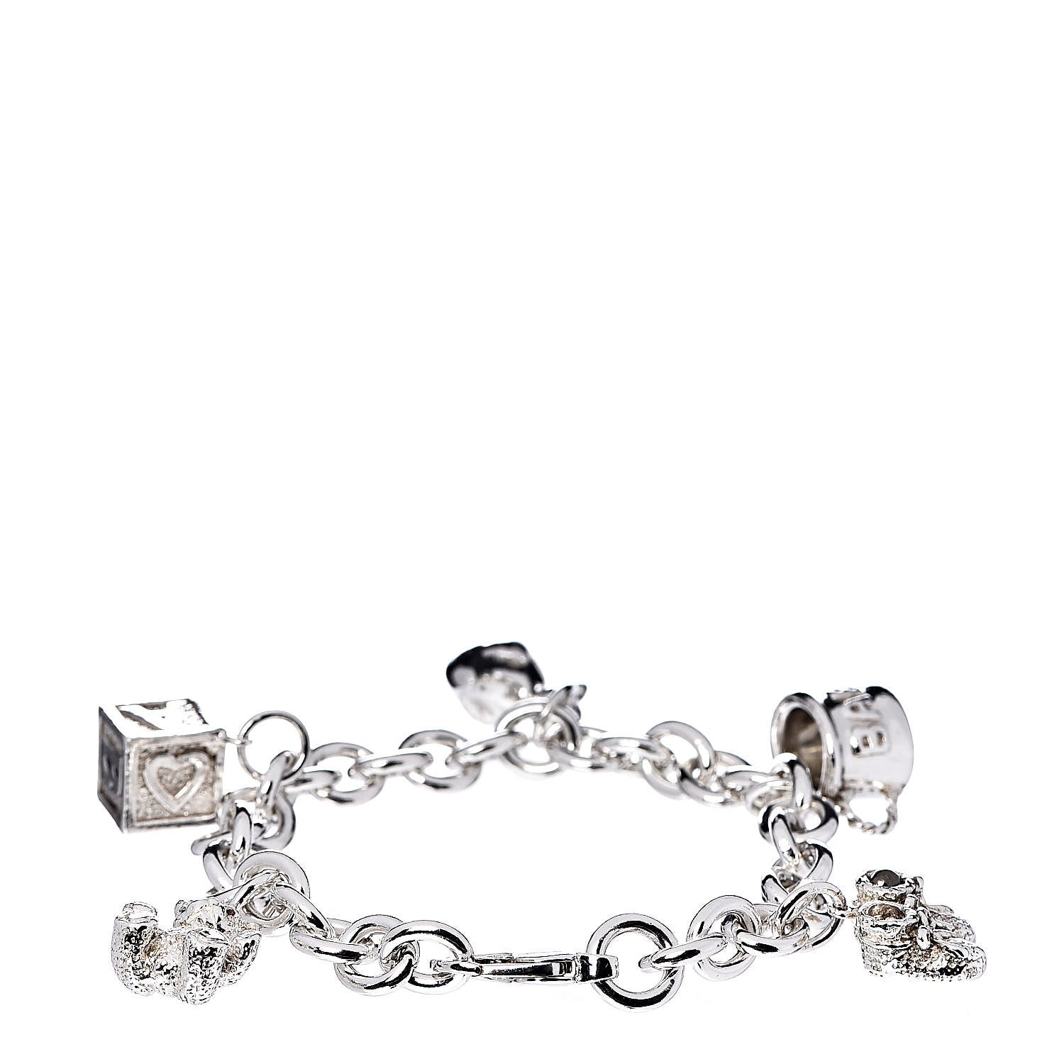 Tiffany Sterling Silver Baby Charm Bracelet 3 of 4