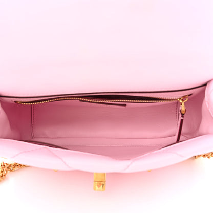Valentino Garavani Nappa Medium Roman Stud Shoulder Bag Pink Borealis 5 of 13