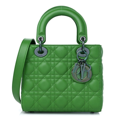 Christian Dior Lambskin Cannage Small Lady Dior Bright Green 1 of 8