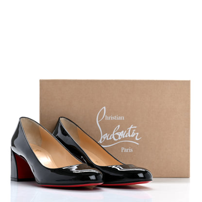 Christian Louboutin Patent Calfskin Miss Sab 55 Pumps 37.5 Black 9 of 9