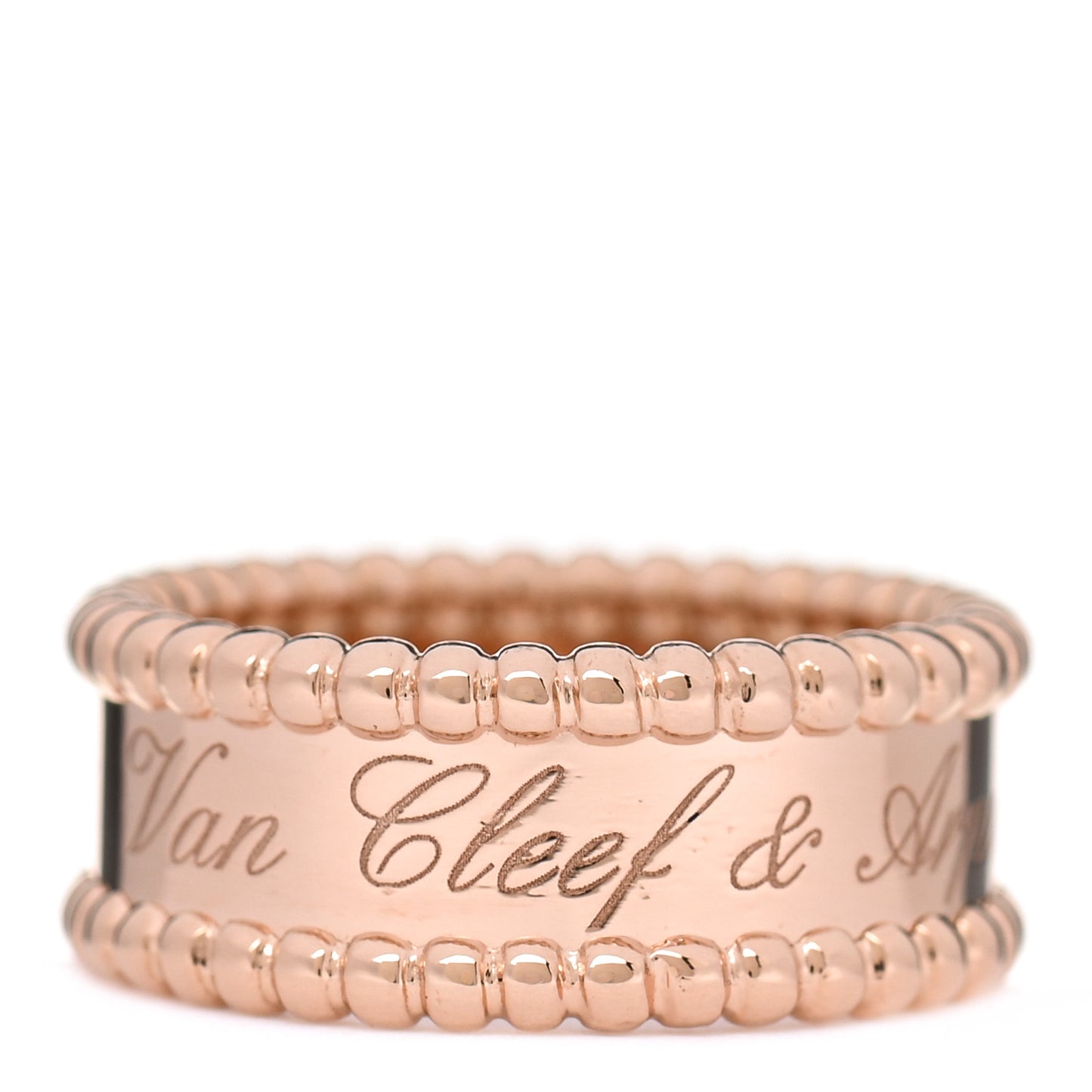 18K Rose Gold Perlee Signature Ring 50 5.25