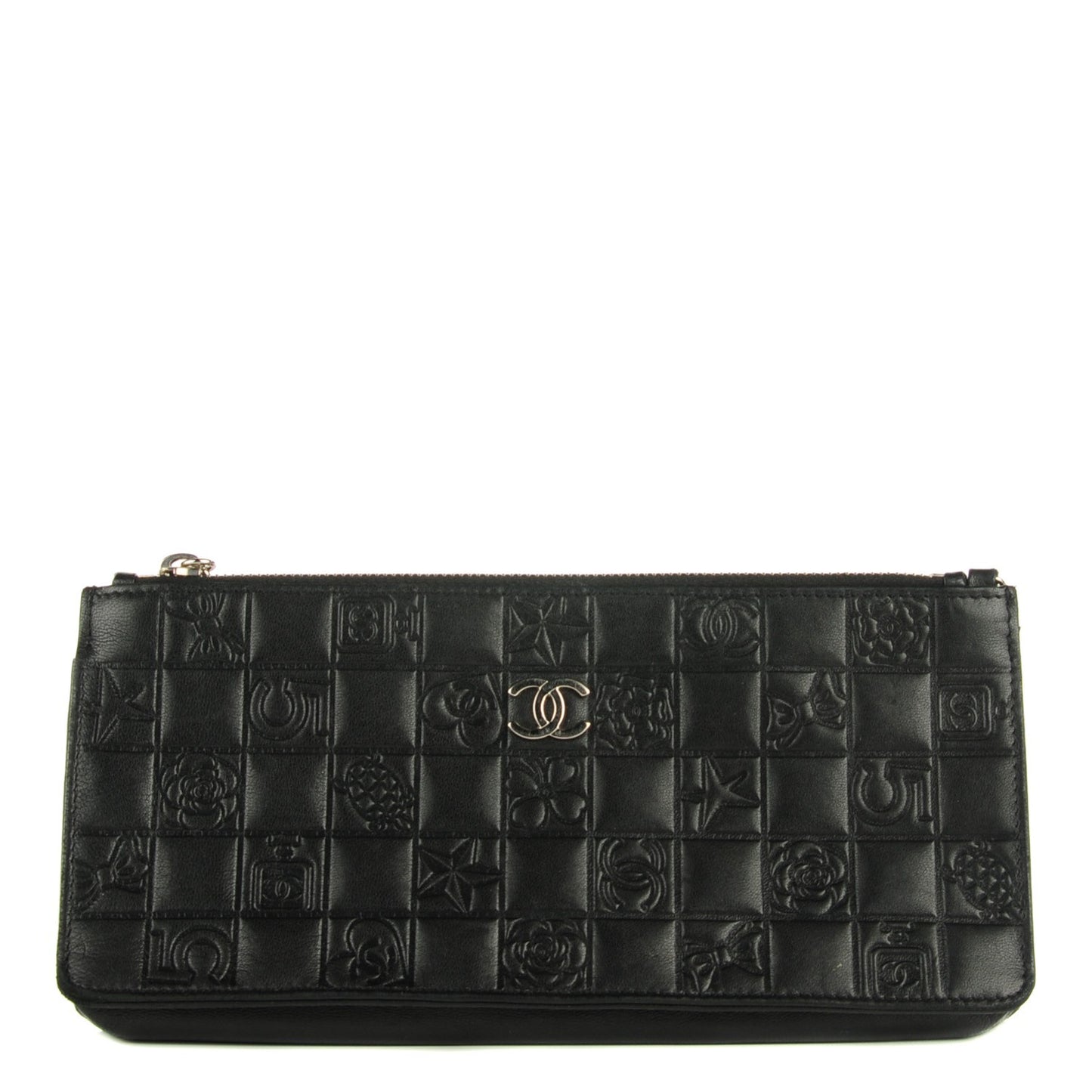 Lambskin Precious Symbols Pochette Black