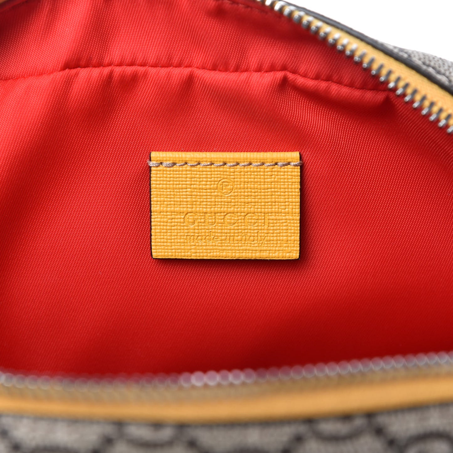 GG Supreme Monogram Kids Car Crossbody Bag Blue Yellow