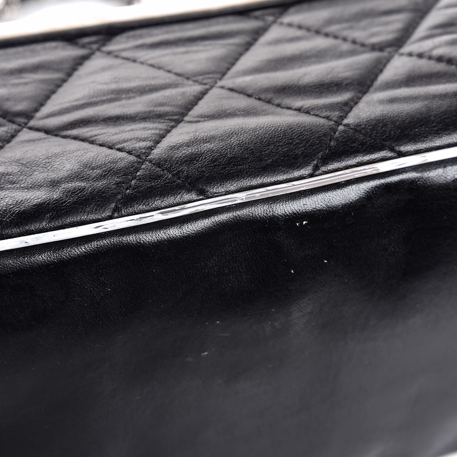 Chanel Lambskin Quilted East West Accordion Flap Black 13 of 14