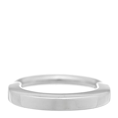 Tiffany 18K White Gold Lock Ring 44 3 3 of 4