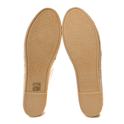 Saint Laurent Lambskin Monogram Espadrilles 41 White 5 of 10