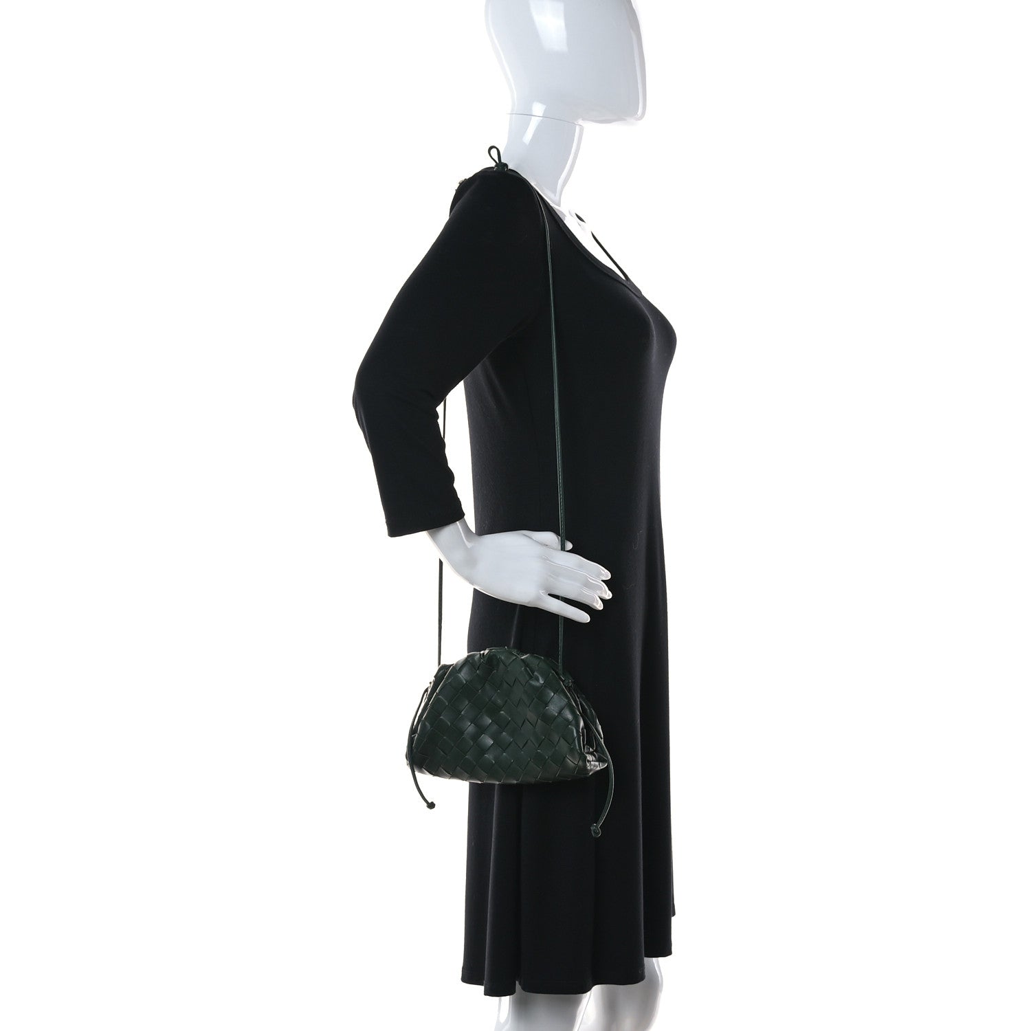 Bottega Veneta Nappa Intrecciato The Mini Pouch Bottle Green 2 of 11