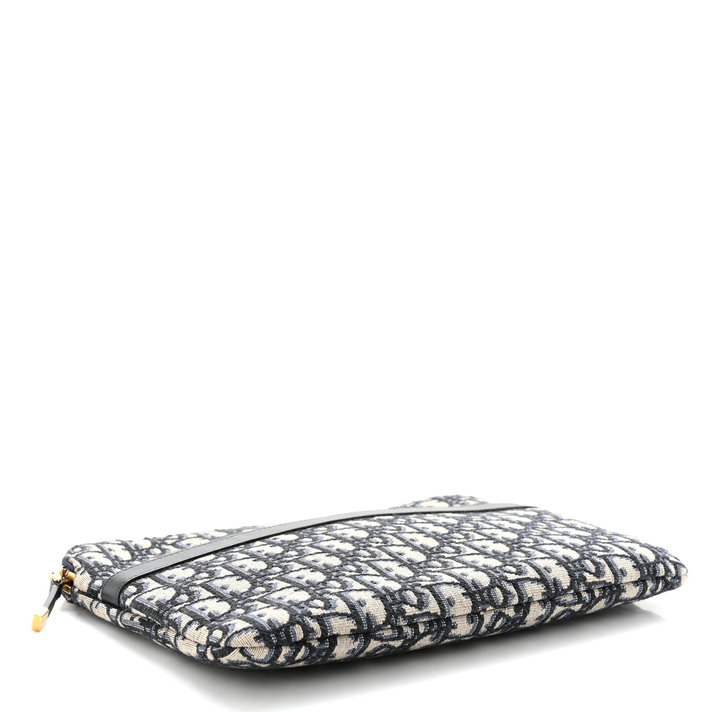 Oblique Pouch Clutch Blue