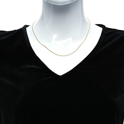Temple St. Clair 18K Yellow Gold Ball Chain Necklace 18" 2 of 5