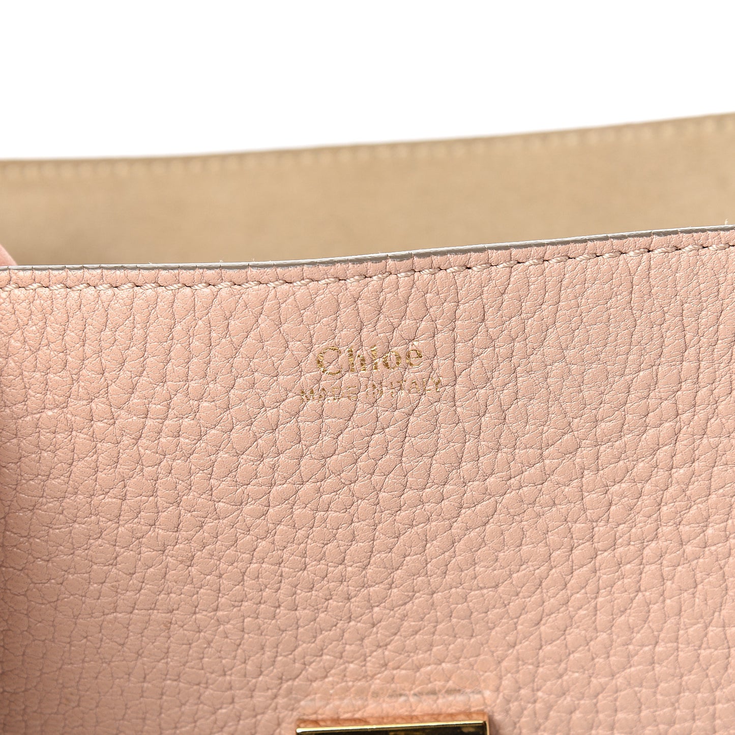 Grained Lambskin Drew Shoulder Bag Cement Pink